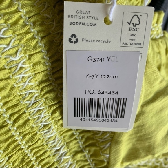 Mini Boden Girl Shirred Holiday Dress - Picture 9 of 13